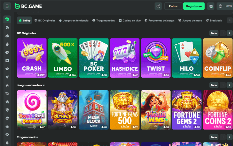 Análisis del Catálogo de Juegos - La Fusión de Cripto y Casino