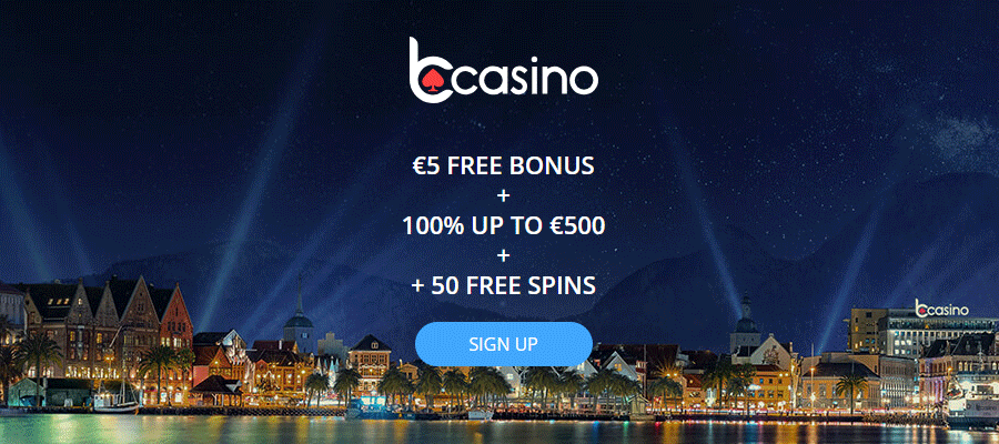 Enjoy €5 Free on registration at bCasino