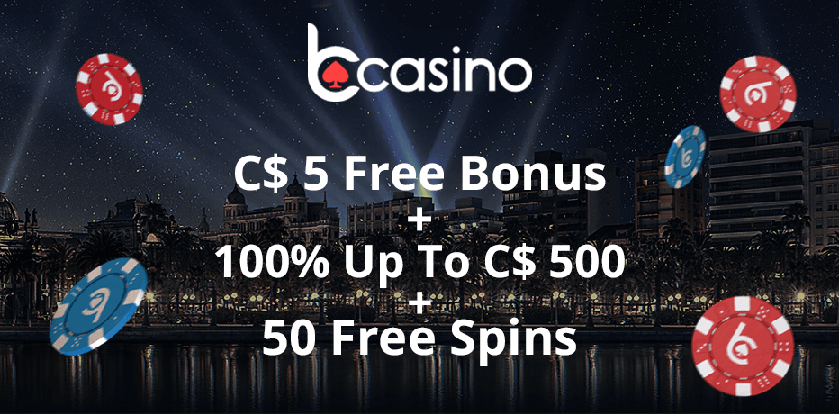 bCasino Bonus Review - C$5 Free (No Deposit Needed) + 100% Bonus and 50 Free Spins
