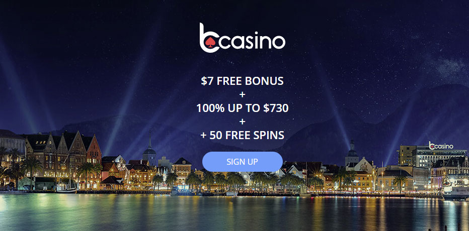 bonus de bCasino - C$7 gratuits