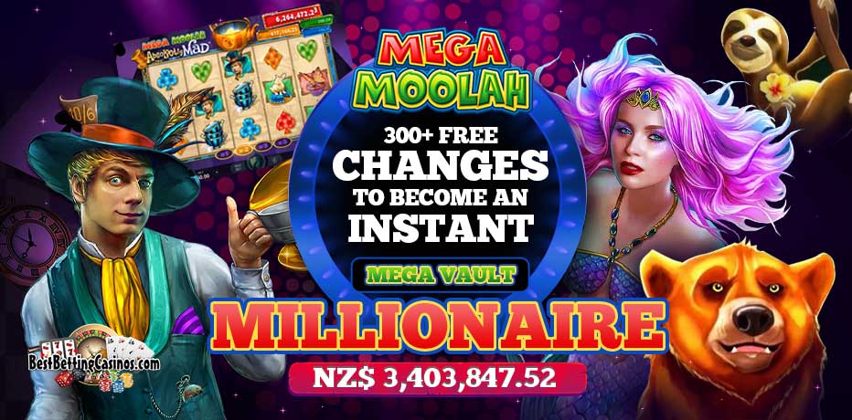 become a millionaire with a mega moolah $1 deposit bonus