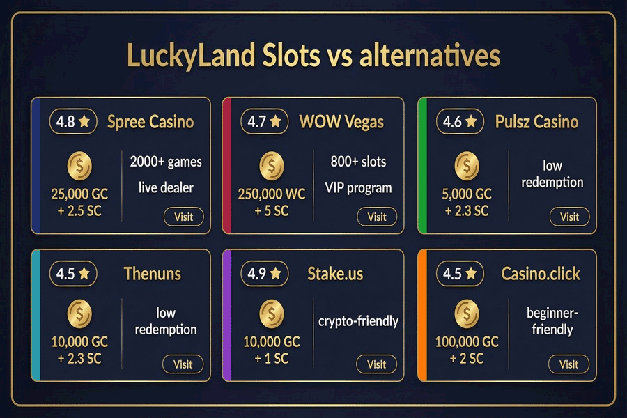 Best sites like Luckyland Slots Best sites like Luckyland Slots