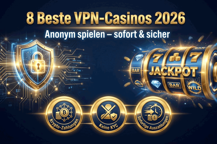 Beste VPN-freundliche Casinos Deutschland – anonym spielen