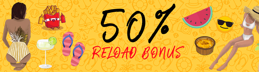 bet O bet reload offer - 50% extra bonus