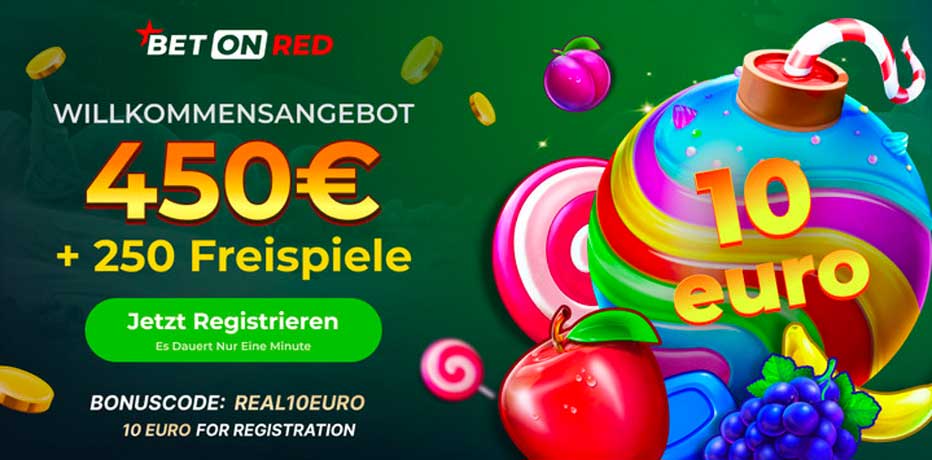 BetOnRed Bonus ohne Einzahlung Code – Hol dir 10 € gratis bei der Anmeldung BetOnRed Bonus ohne Einzahlung Code – Hol dir 10 € gratis bei der Anmeldung