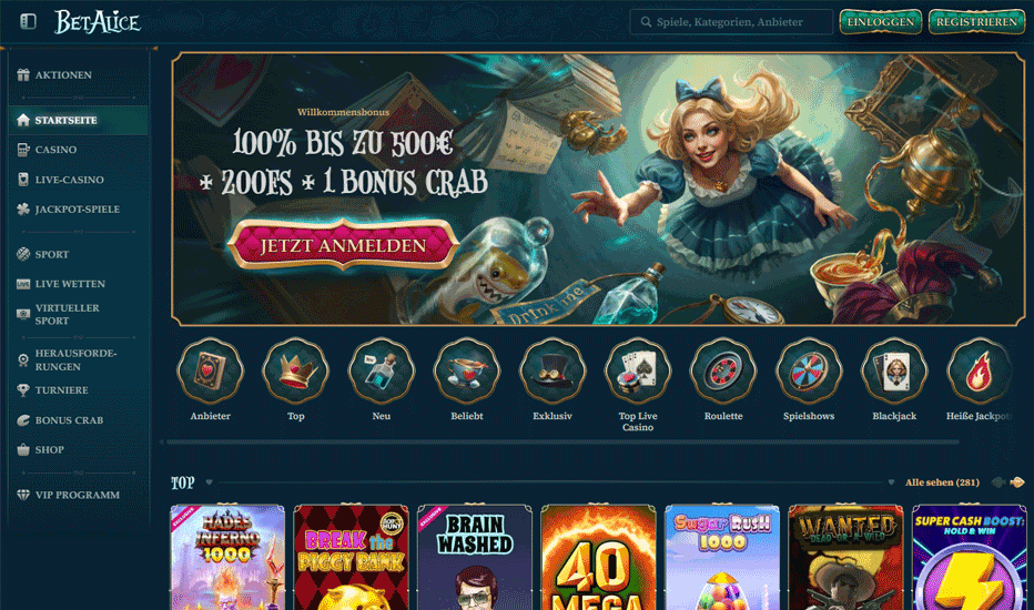 BetAlice – Online-Casino und Sportwettenanbieter für Deutschland BetAlice – Online-Casino und Sportwettenanbieter für Deutschland