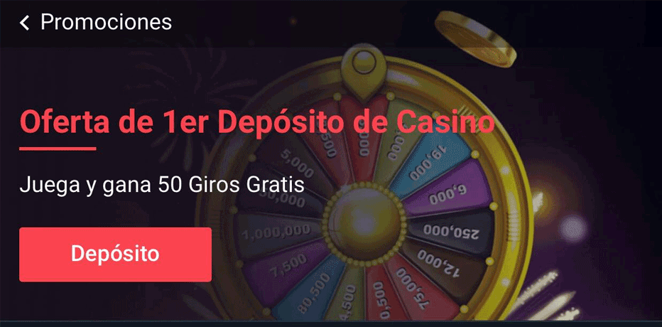 Betbus 50 giros gratis - oferta de 1er depósito