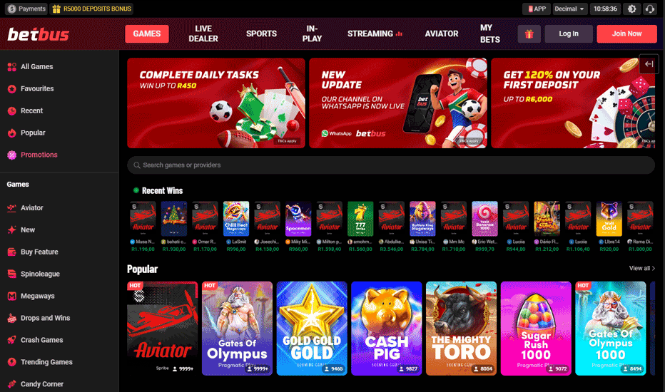 Betbus casino games - thousands of unique titles