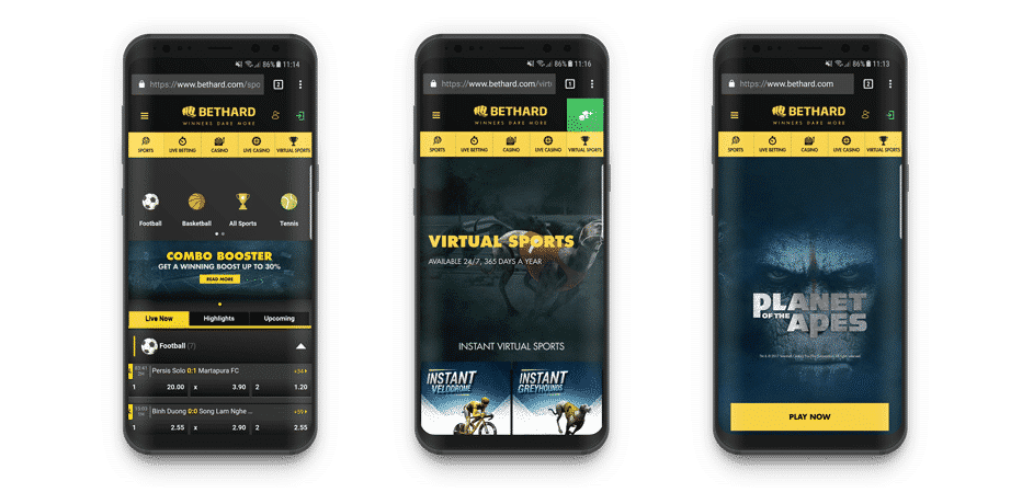 bethard mobile casino y apuestas deportivas