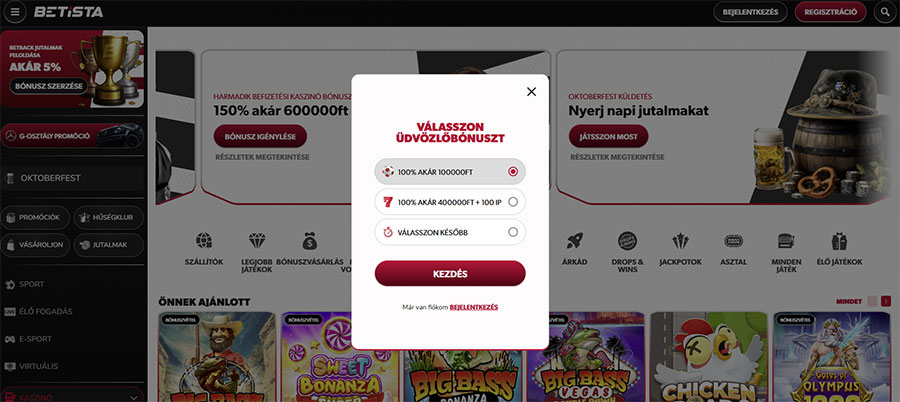 betista casino no deposit bonus magyar