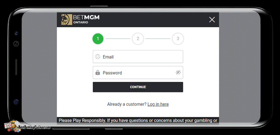 How to sign up at BetMGM Casino Ontario?