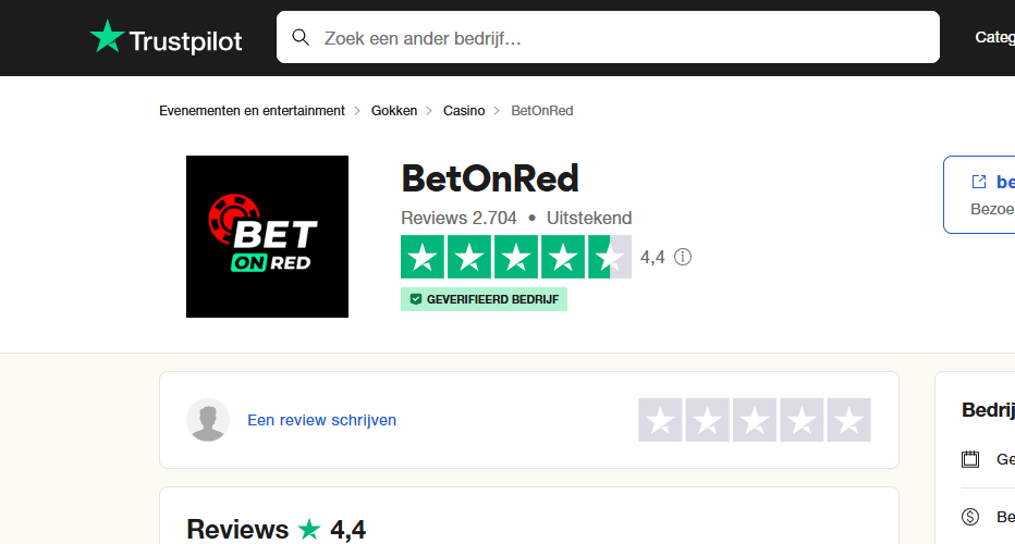 Many positive reviews - What do people say about BetOnRed Casino?