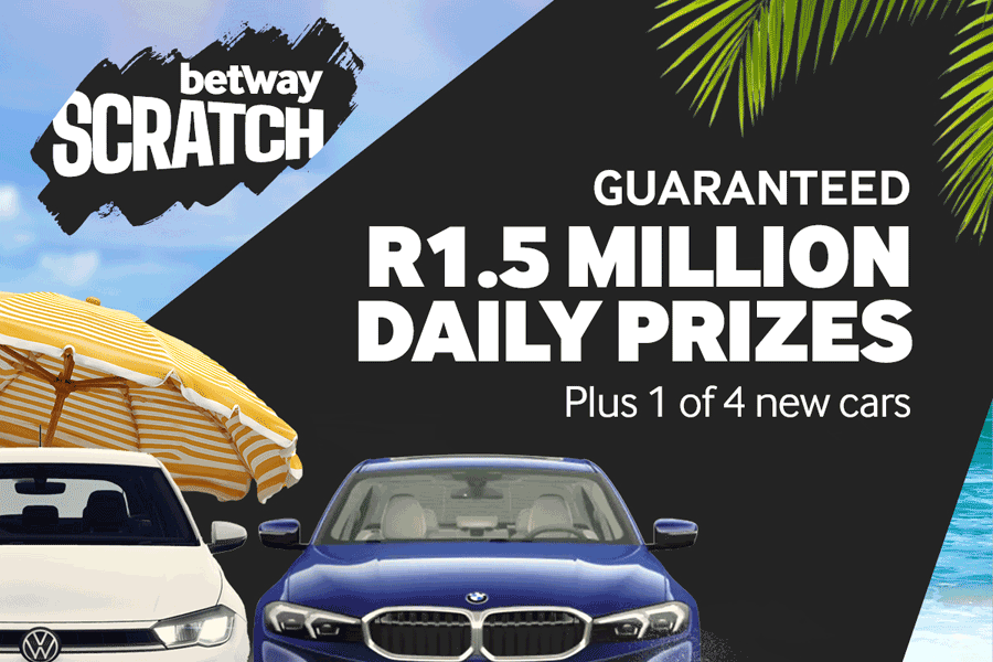 Win a share of R1.5 million in daily prizes - Betway Scratch