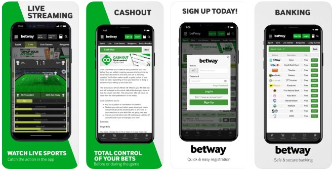 betway sign up bonus on mobile app