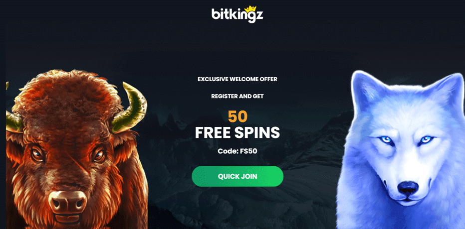 Bitkingz No Deposit Bonus - Grab 50 Free Spins using this bonus code