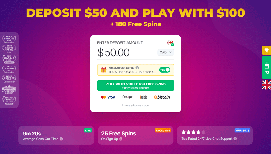 BitStarz Casino - Obtenez 25 tours gratuits sans dépôt + 100 % de bonus et 180 tours gratuits