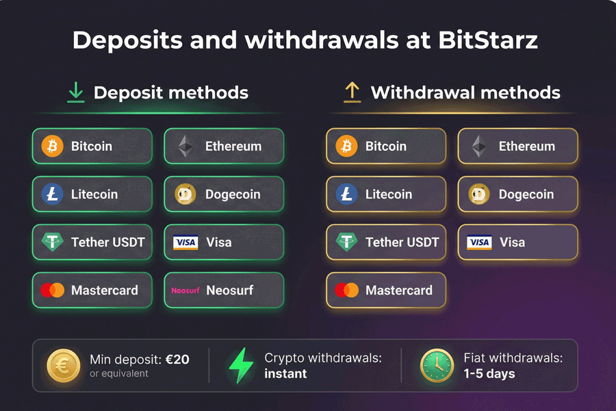Banking options at BitStarz Casino Banking options at BitStarz Casino