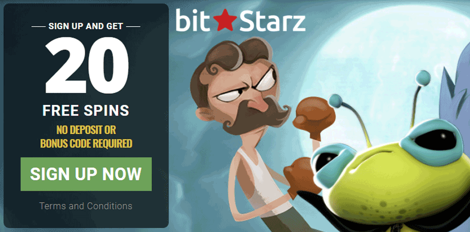 Bitstarz - 20 Freispiele ohne Einzahlung