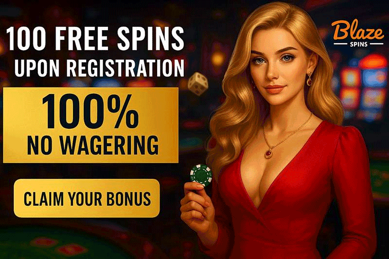 Blaze Spins no deposit bonus New Zealand – 100 free spins on registration