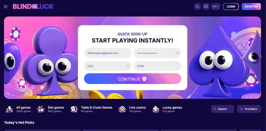 A brief introduction to Blind Luck Casino Canada A brief introduction to Blind Luck Casino Canada