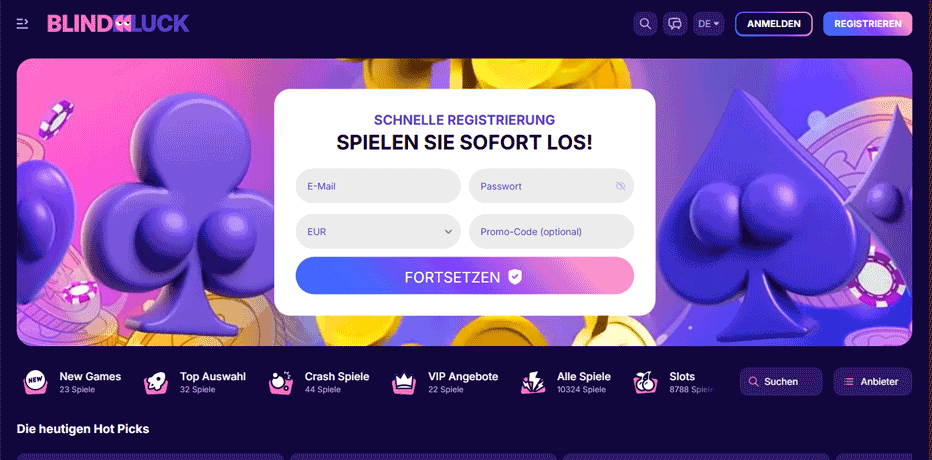 Blind Luck Casino – eine kurze Einführung