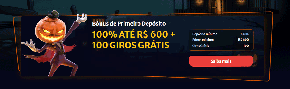 Bonus de Primeiro Deposito Hell Spin