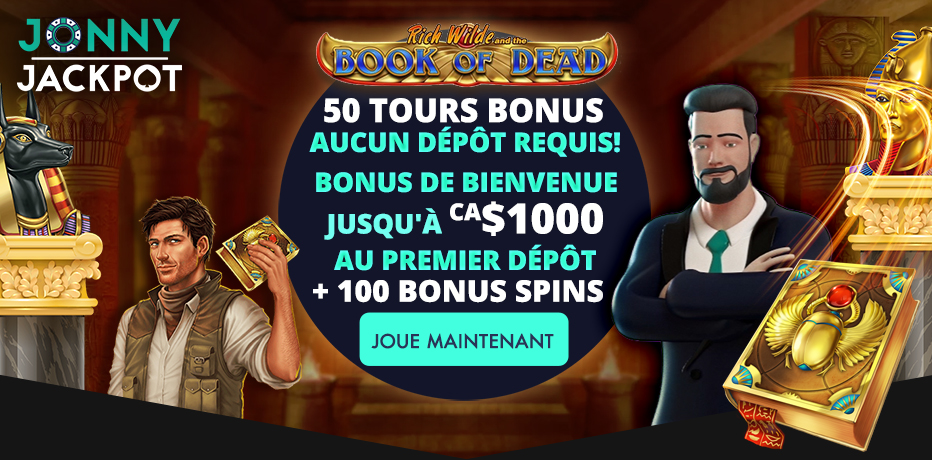 Jonny Jackpot : Meilleur casino en ligne au Canada en 2019, des tours gratuits sans dépôt requis 