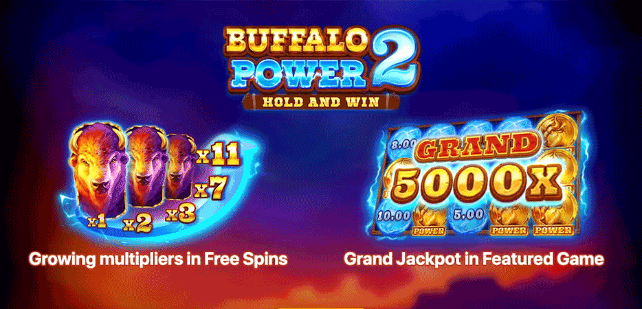Exclusive Melbet no deposit bonus - 50 free spins on Buffalo Power 2 using promo code BBCASINOS