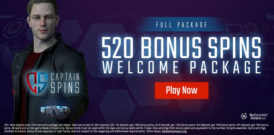 Captain Spins Casino No Deposit Bonus