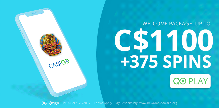 CasiGO Casino - Popular new White Hat Gaming casino with Instadebit support