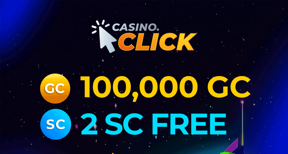 Get 100.000 GC and 2 SC with no deposit at Casino.click Get 100.000 GC and 2 SC with no deposit at Casino.click