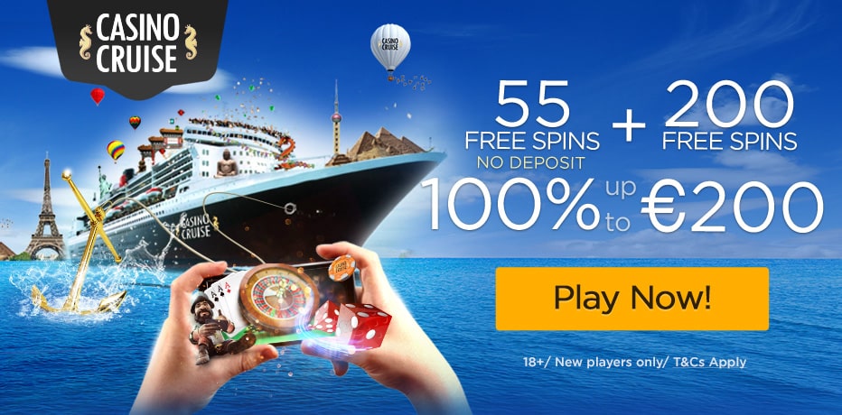 55 Free Spins on Starburst at Casino Cruise (No Deposit)