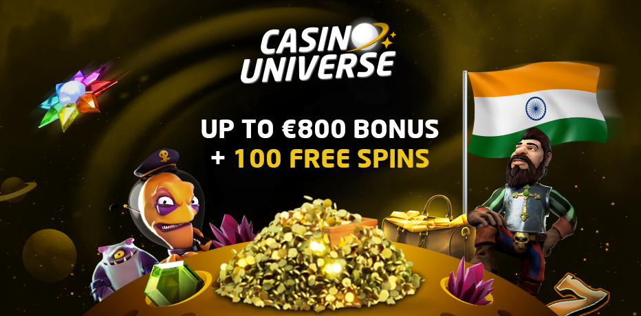 Casino Universe Bonus - 100 Free Spins + ₹60,000 Bonus