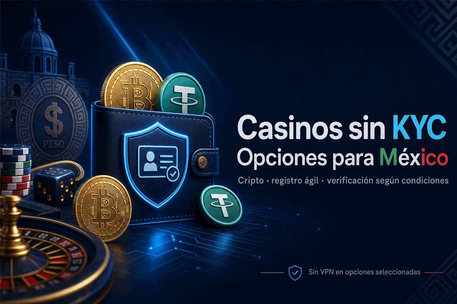 Casinos sin KYC - juega con menos verificación en México