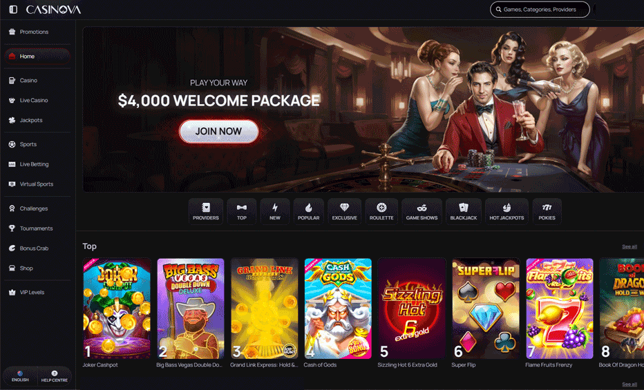 Casinova casino review – is this NZ online casino reliable?