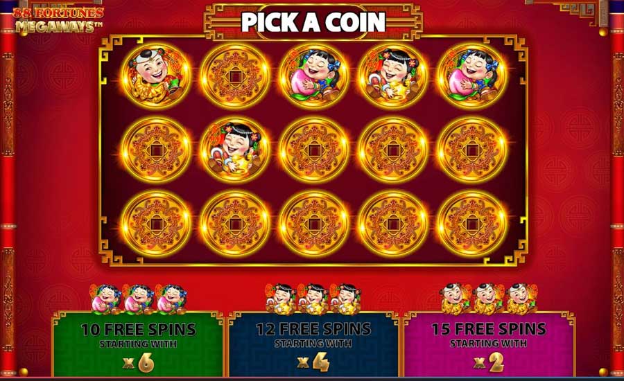Coin Picker Feature 88 Fortunes Megaways