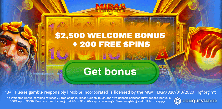 conquestador welcome bonus canada