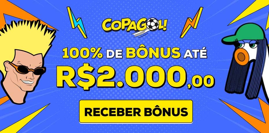 CopaGol - Bônus de Boas-Vindas de 100% Até R$ 2000