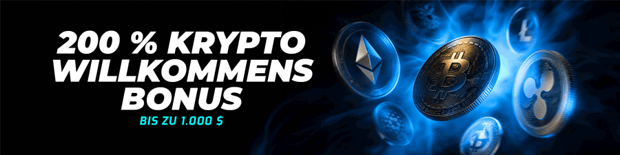 Krypto-Willkommensbonus: 200 % bis zu 1.000 €