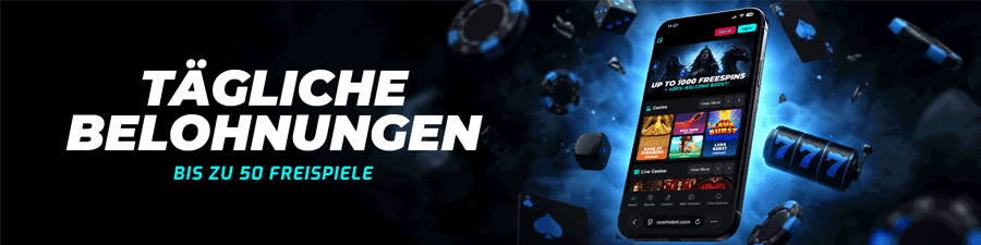 Tägliche Login-Belohnung: bis zu 50 Freispiele