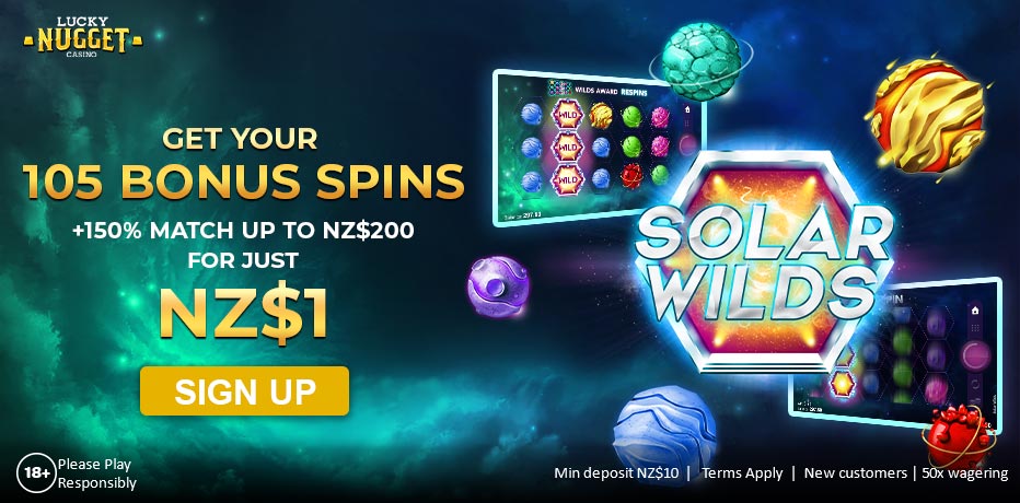 deposit $1 get $20 worth in spins at lucky nugget