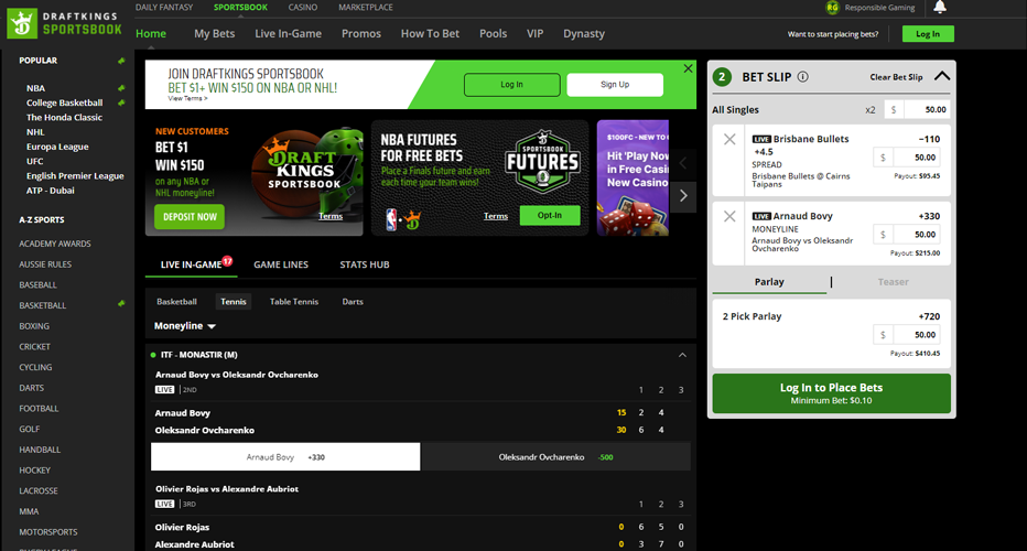 Betting Markets DraftKings Sportsbook
