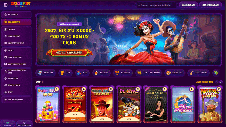 Duospin Casino Test – Die wichtigsten Vor- und Nachteile