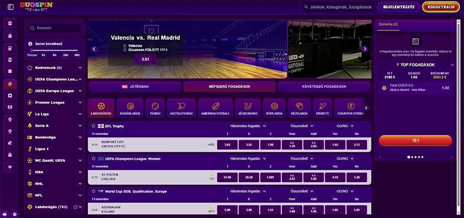 Sportfogadás duospin