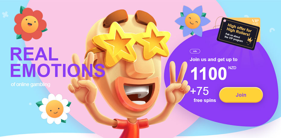 Emojino Casino Bonus - NZ$1100 + 75 Free Spins