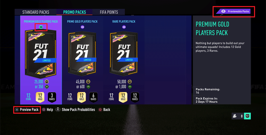 FIFA Preview Pack nu beschikbaar