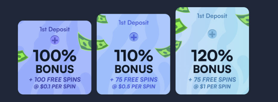 first deposit bonus wild.io
