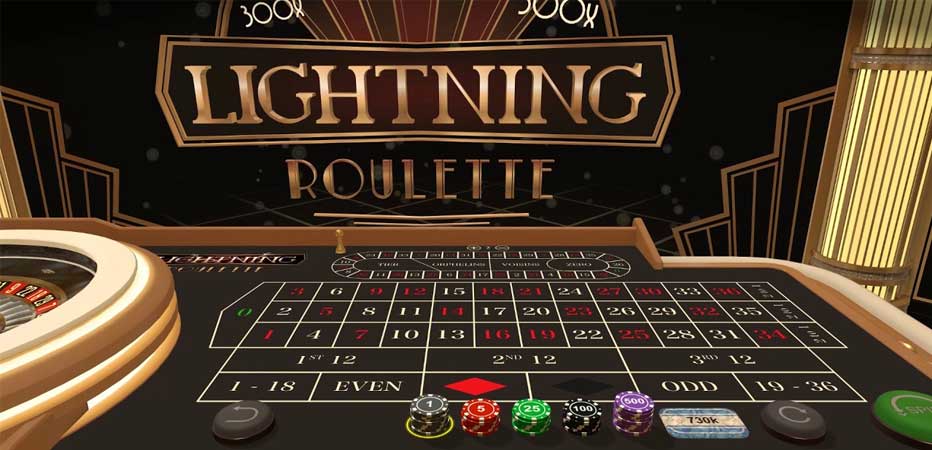First person Lightning Roulette Evolution