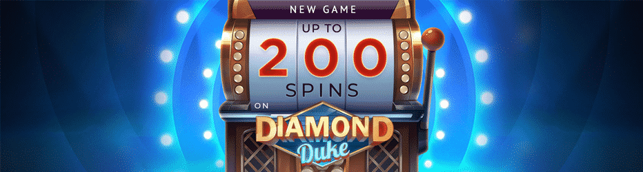 Grab up to 200 Free Spins on Diamond Duke at Jonny Jackpot