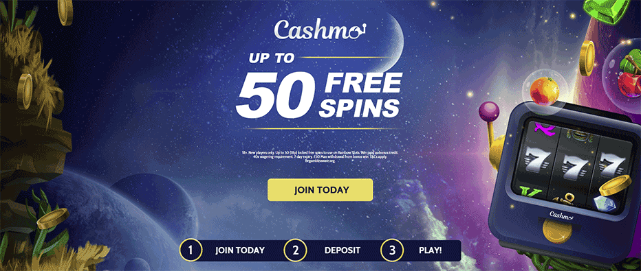 free spins on card registration cashmo casino